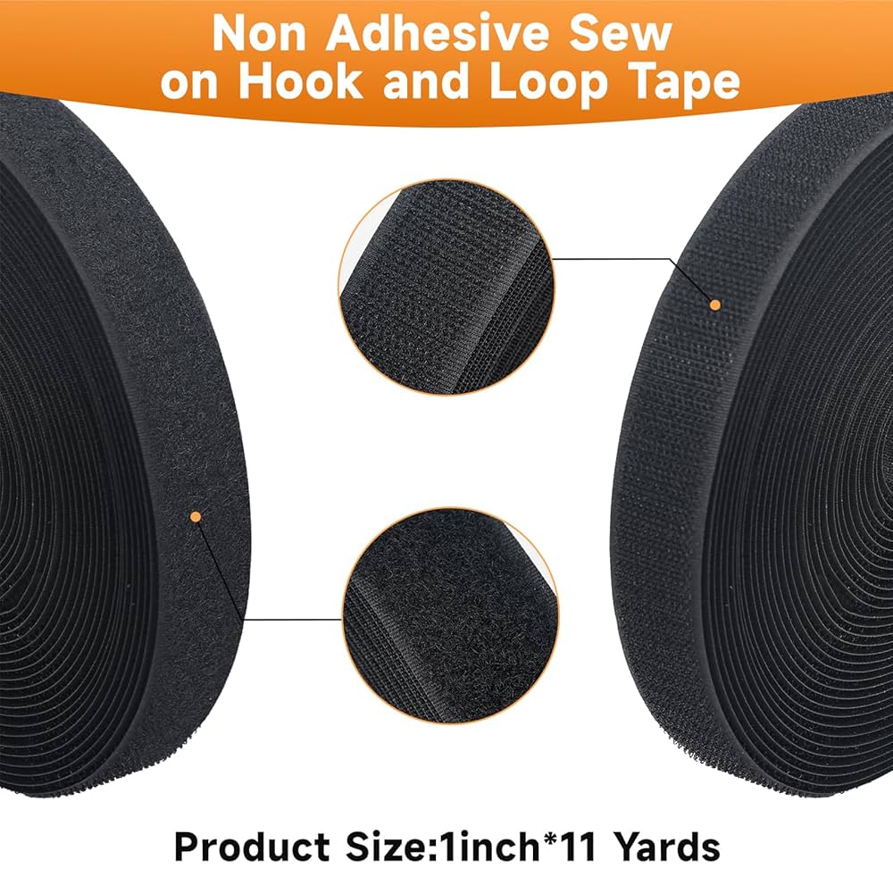 Amazon.com: Nuroon 1in*11 Yard Sew On Hook and Loop Tape